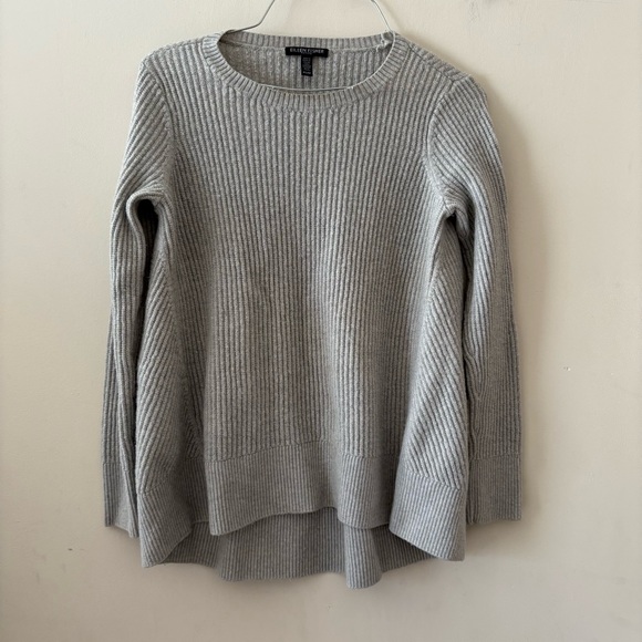 Eileen Fisher Ribbed Round Hem 100 Merino Wool Sweater Size Small Petite - Picture 1 of 7
